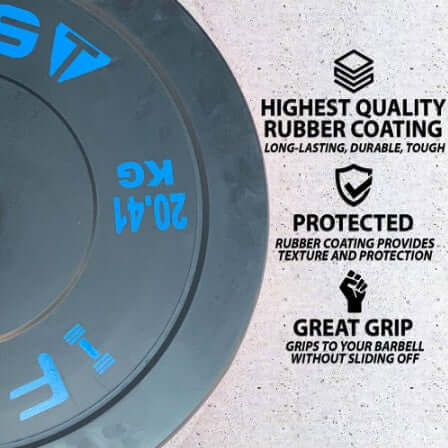 Olympic Bumper Weight Plates With 2-Inch Steel, 45LB™