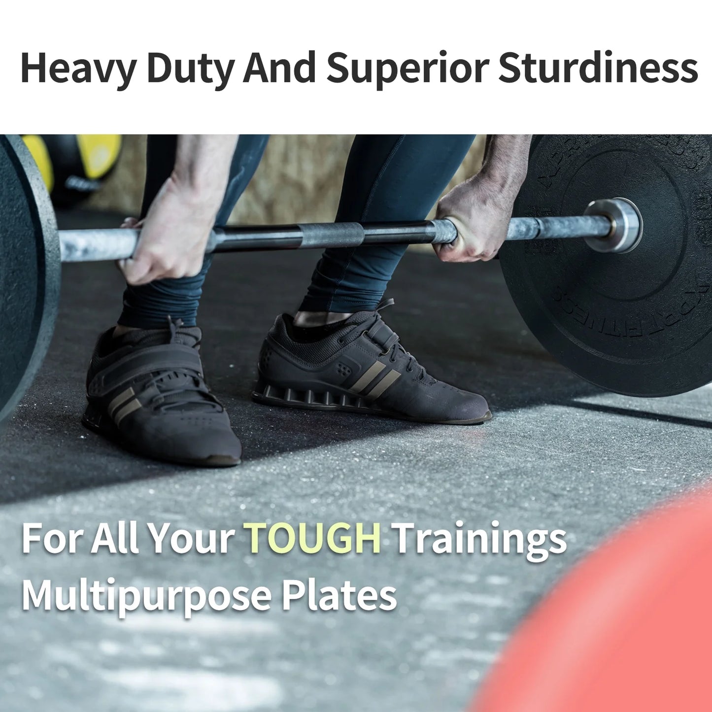 Olympic Crumb Rubber Bumper Weight Lifting Plate for Cross Training, Olympic Lifting, Powerlifting, Strength & Conditioning, Fits 2 In. Diameter Barbell - 35 Lb. Single