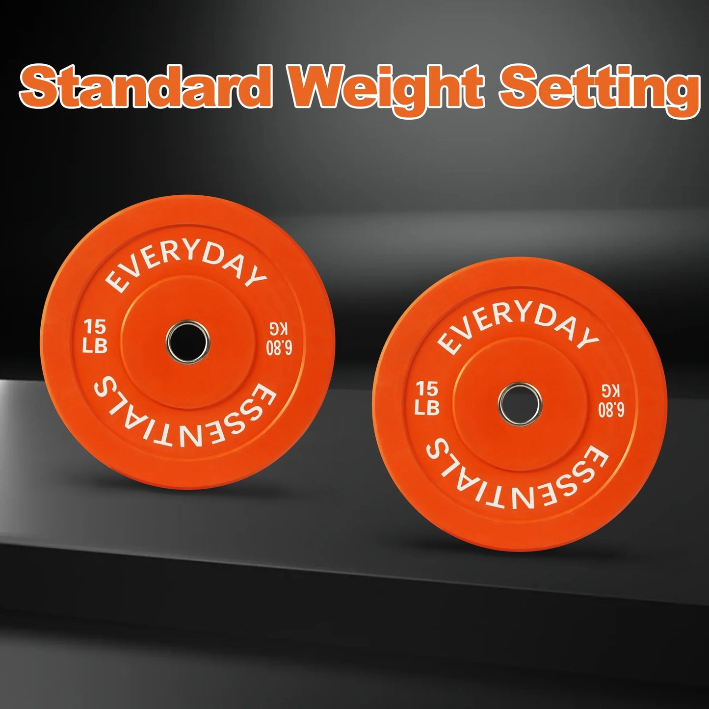 Olympic Bumper Plate Weight Plate, 15 Lbs Pair Color