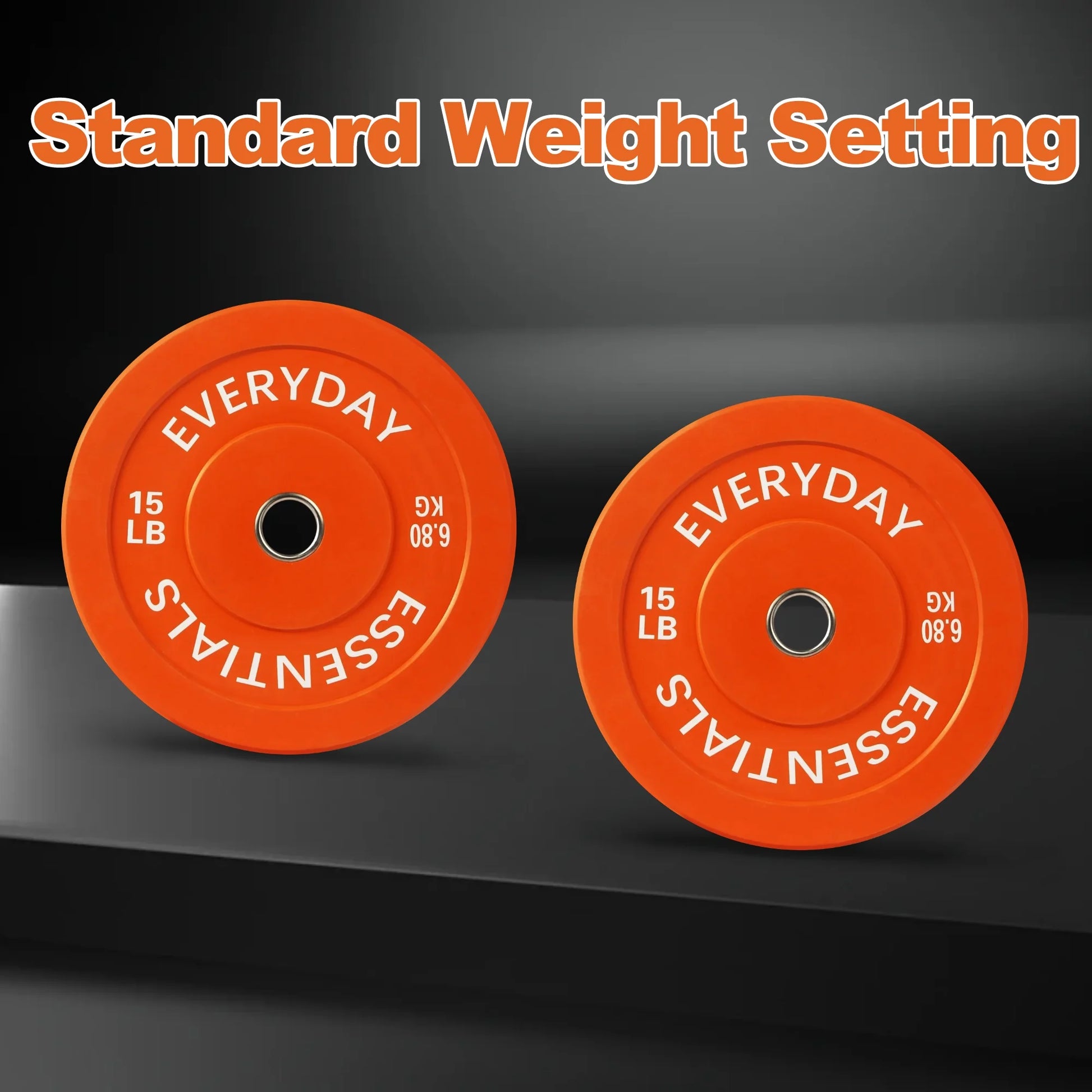 Olympic Bumper Plate Weight Plate, 15 Lbs Pair Color