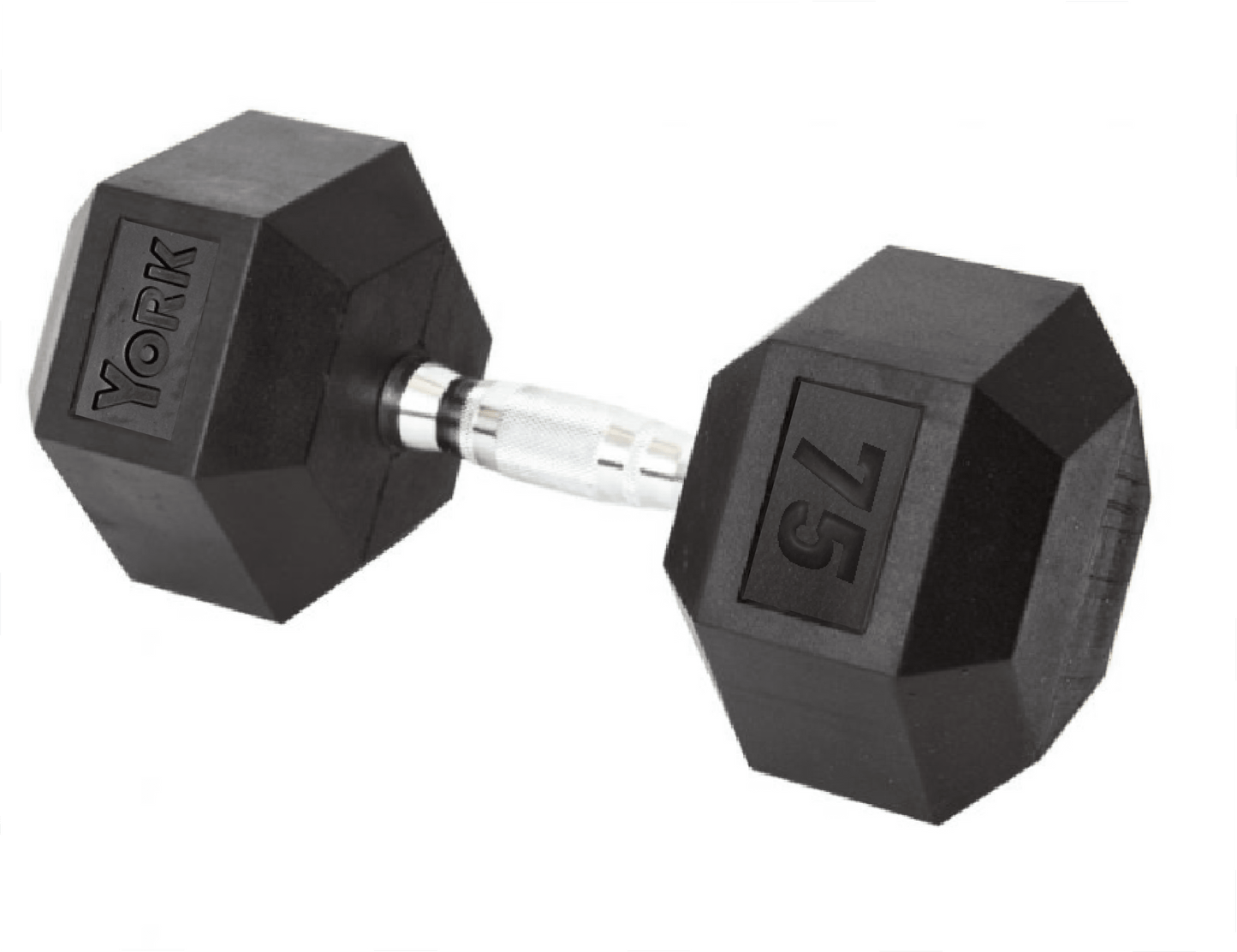YORK Rubber Hex Dumbbell (2.5-30 Lb.)