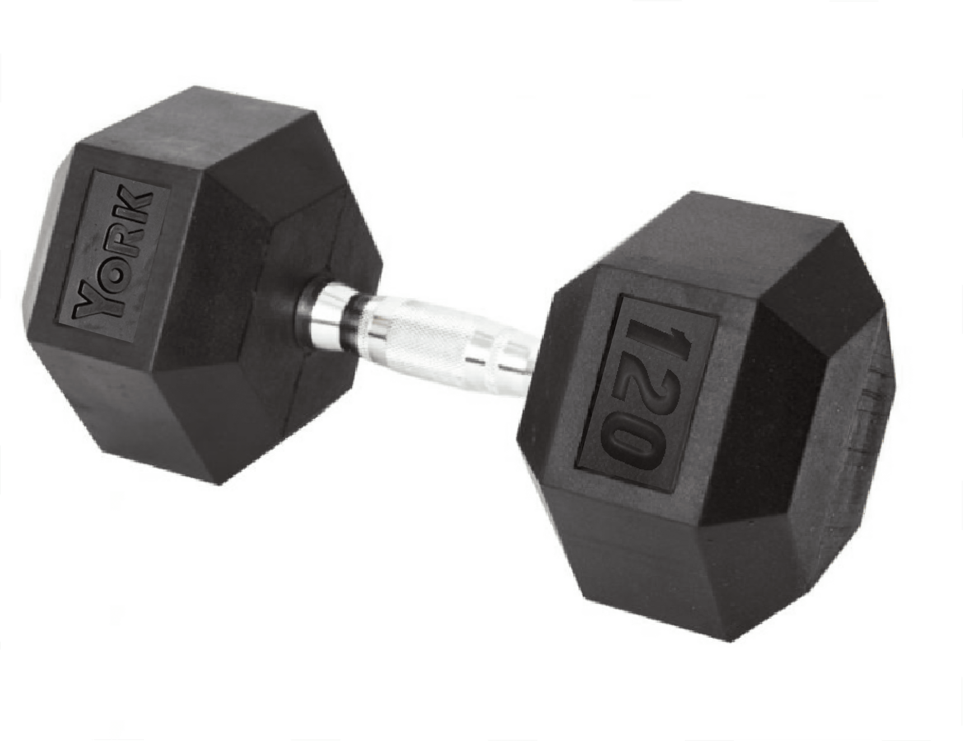 YORK Rubber Hex Dumbbell (2.5-30 Lb.)
