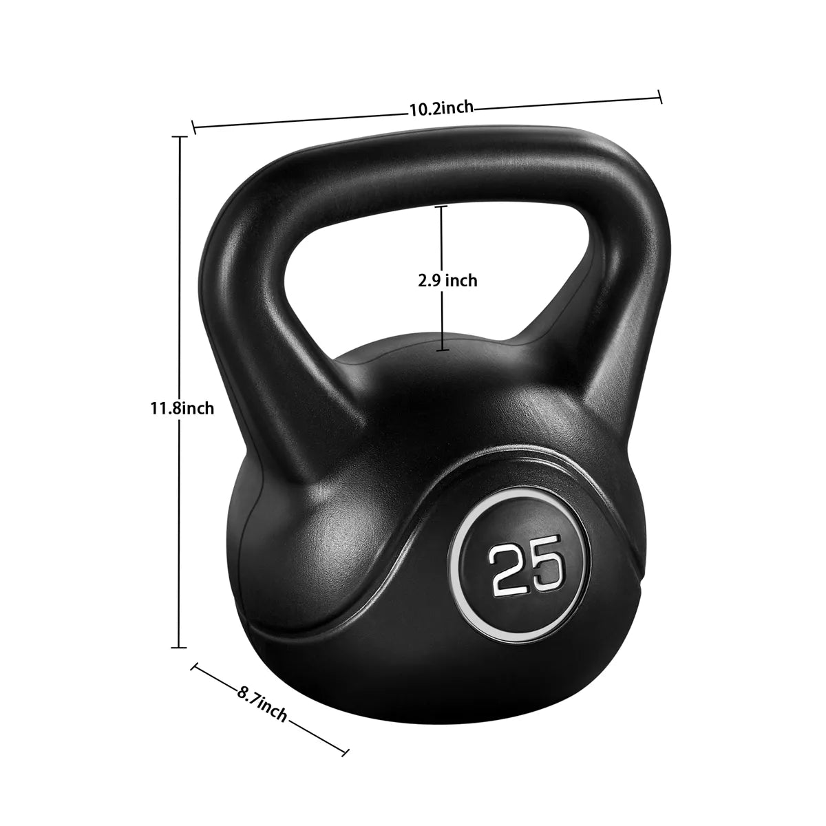 Yaheetech Kettlebell HDPE Coated Kettle Bells for Home Gym