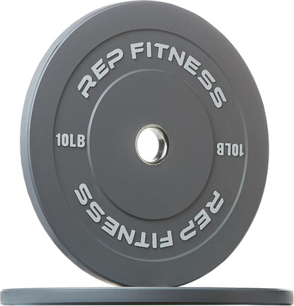 Fitness Color Bumper Plates – Color-Coded Low Odor Rubber Olympic Plates for Strength, Conditioning, and Weightlifting