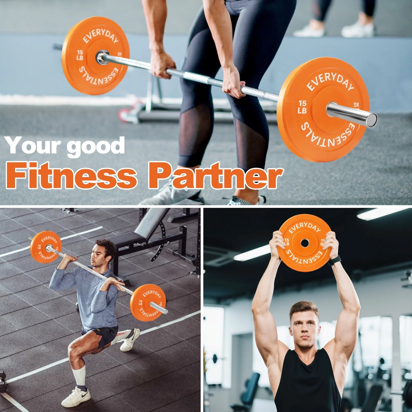 Olympic Bumper Plate Weight Plate, 15 Lbs Pair Color