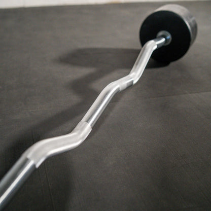 EZ Curl Rubber Fixed Barbell 110 Lb.
