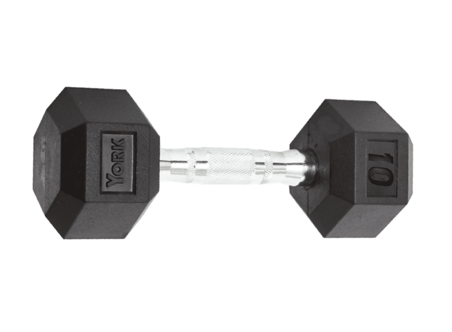 YORK Rubber Hex Dumbbell (2.5-30 Lb.)