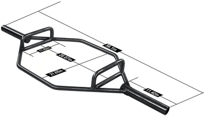 Olympic 2-Inch Hex Weight Lifting Trap Bar, 1000-Pound Capacity, Closed