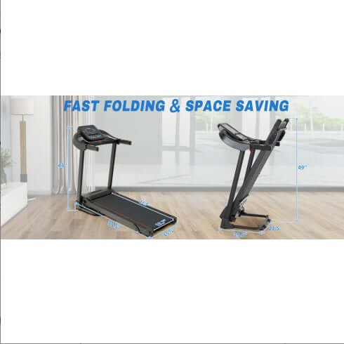 Compact Easy Folding Motorized Running Jogging Machine™