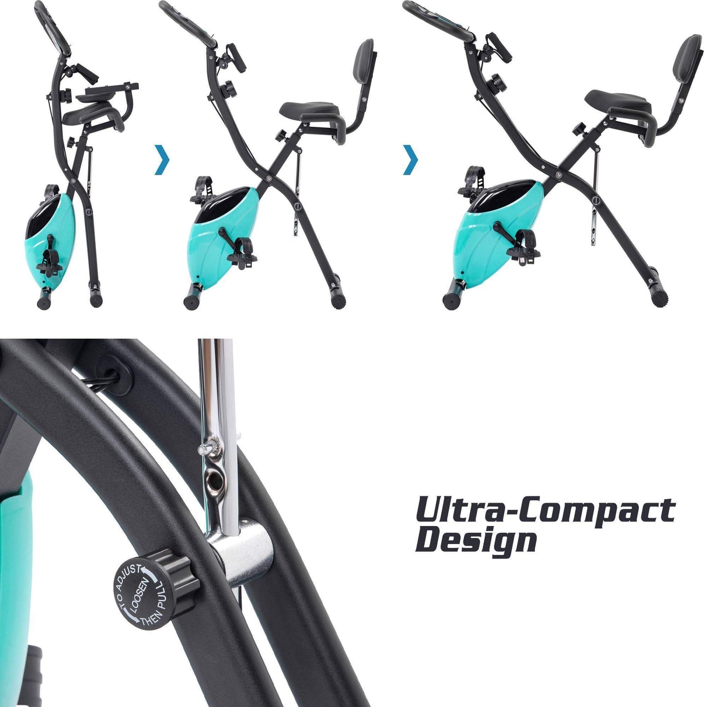 X-Shaped Upright Folding Exercise Bike™
