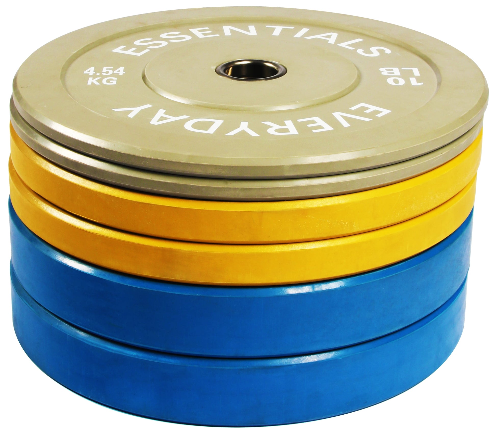 Olympic Bumper Plate Weight Plate with Steel Hub, Color Coded, 160 Lbs Set