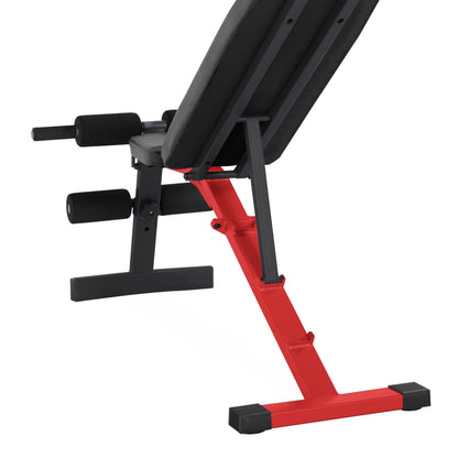 Strength Adjustable FID Weight Bench (600 Lb Weight acity), Red