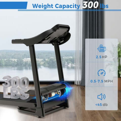 Compact Easy Folding Motorized Running Jogging Machine™