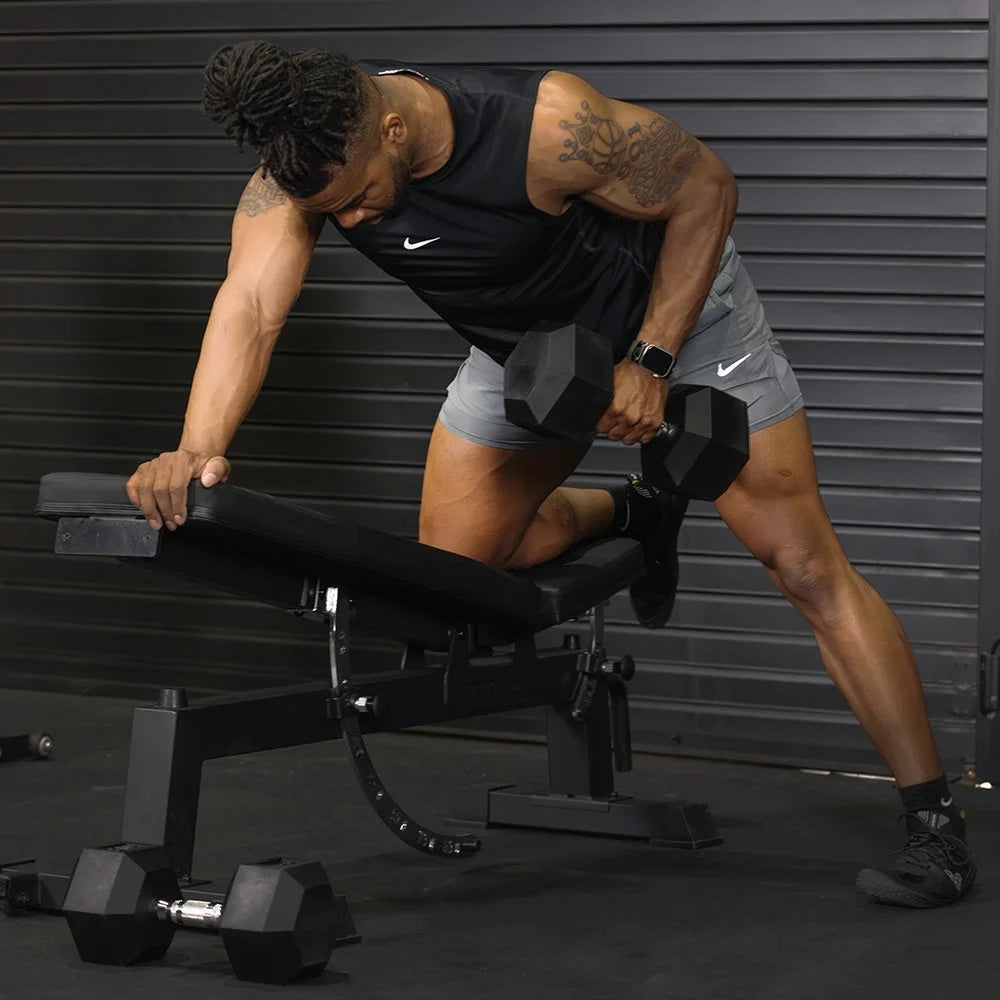55 - 100 LB Pair Free Weights, Black Rubber Coated Hex Dumbbell, Ergonomic Chrome Handle, Strength Training, Full Body Workout