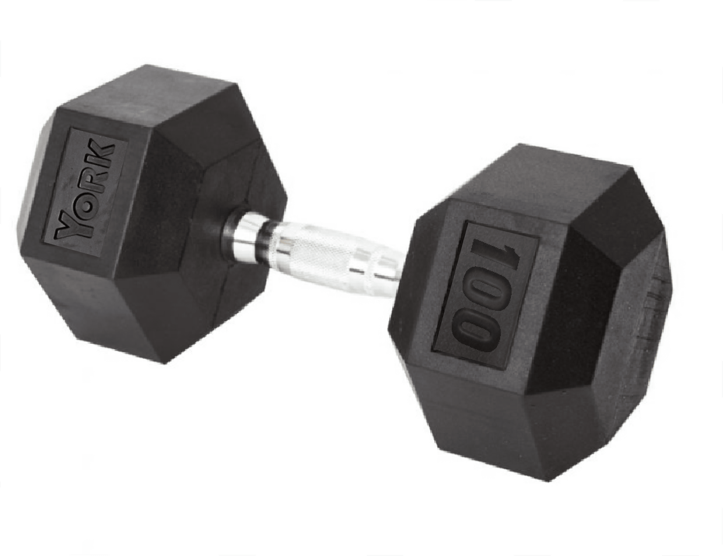 YORK Rubber Hex Dumbbell (2.5-30 Lb.)