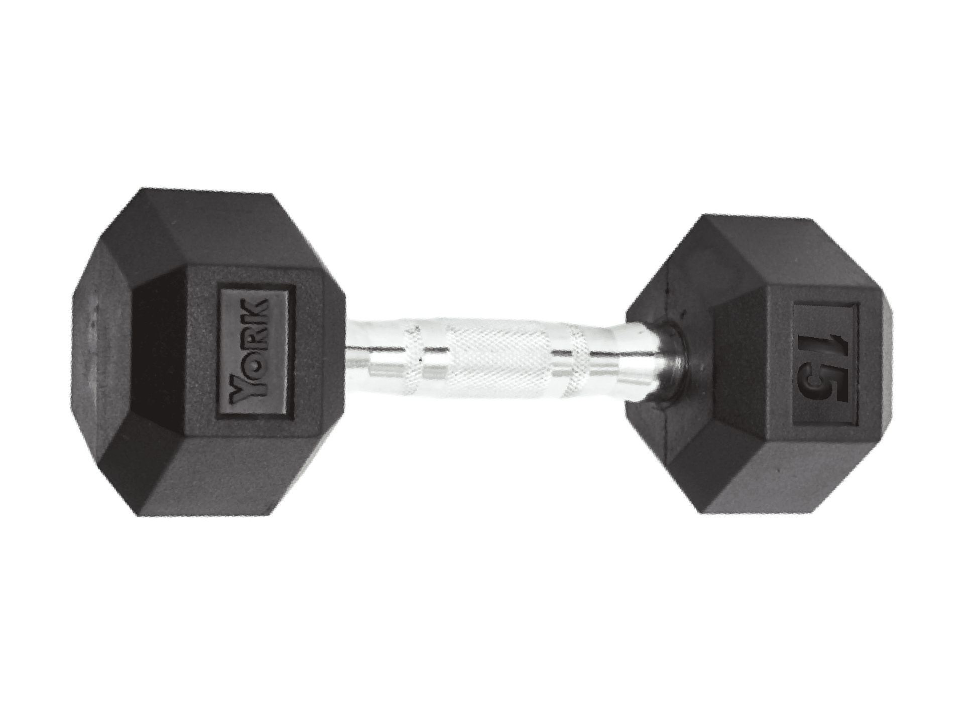 YORK Rubber Hex Dumbbell (2.5-30 Lb.)