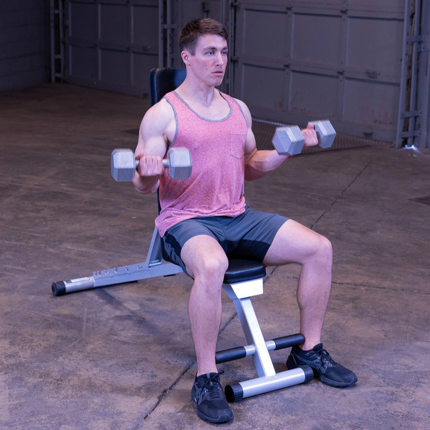 PFID125X Powerline Flat Folding Home Gym Workout Multi-Bench Press