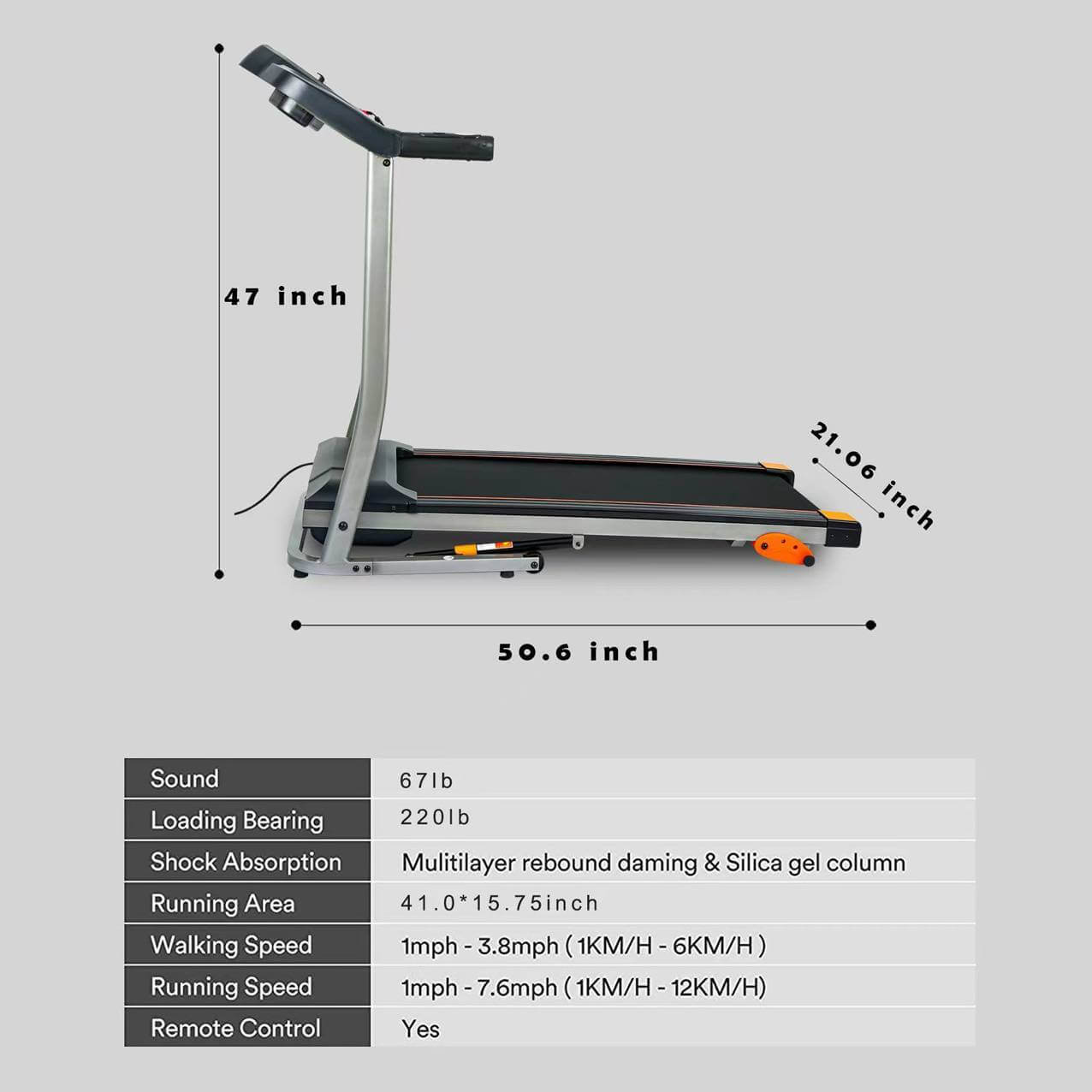 Electric Folding Treadmill Exercise Machine™