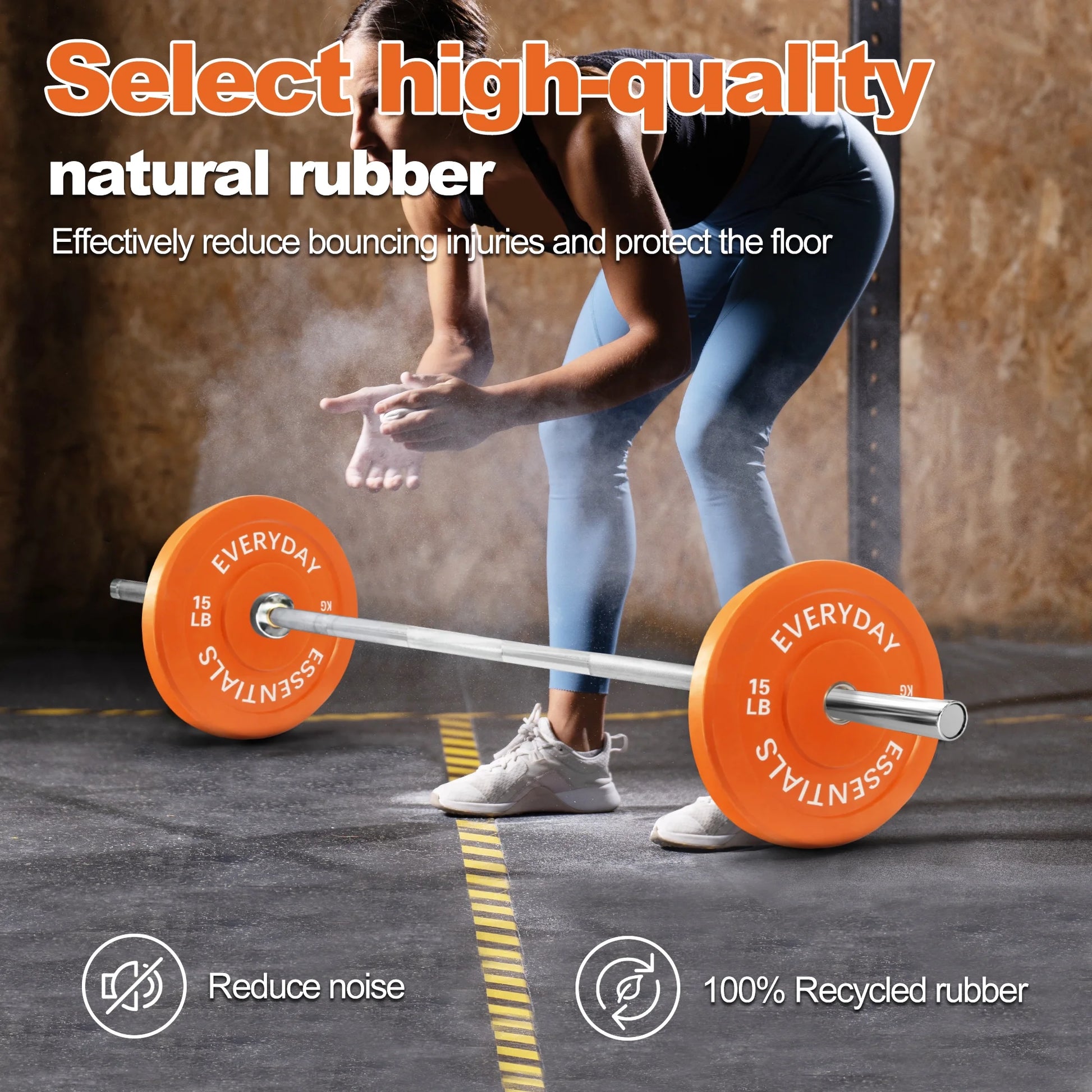 Olympic Bumper Plate Weight Plate, 15 Lbs Pair Color