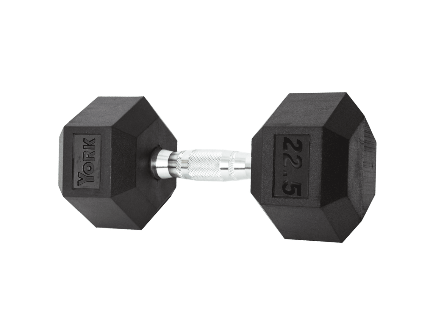 YORK Rubber Hex Dumbbell (2.5-30 Lb.)