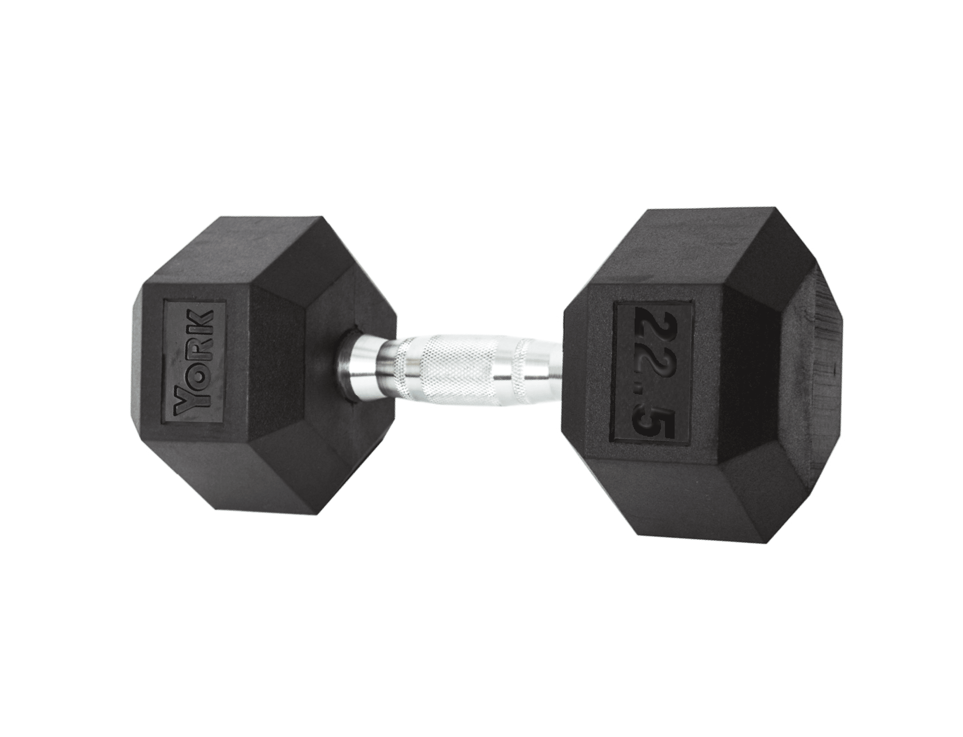 YORK Rubber Hex Dumbbell (2.5-30 Lb.)