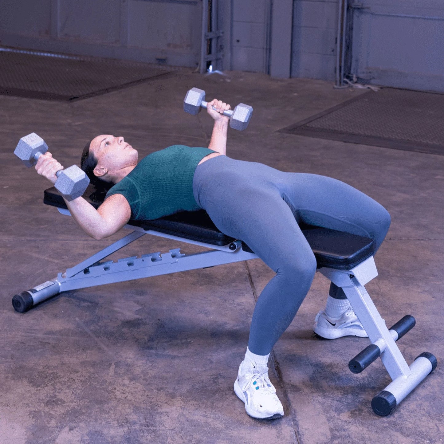 PFID125X Powerline Flat Folding Home Gym Workout Multi-Bench Press