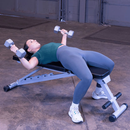 PFID125X Powerline Flat Folding Home Gym Workout Multi-Bench Press