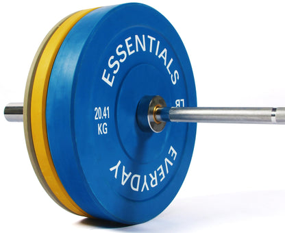 Olympic Bumper Plate Weight Plate with Steel Hub, Color Coded, 160 Lbs Set